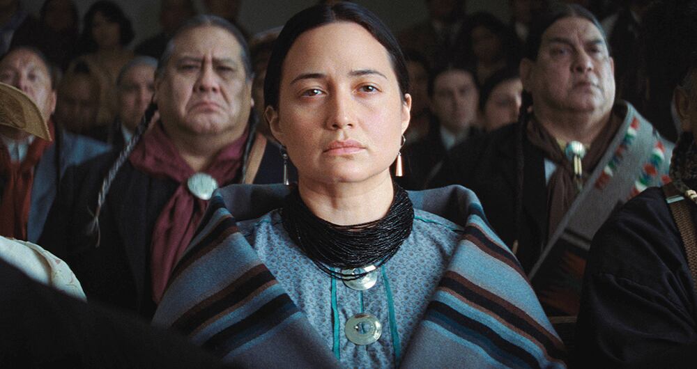 Lily Gladstone aspira a ser la primera mujer nativa estadounidense en llevarse el Óscar.