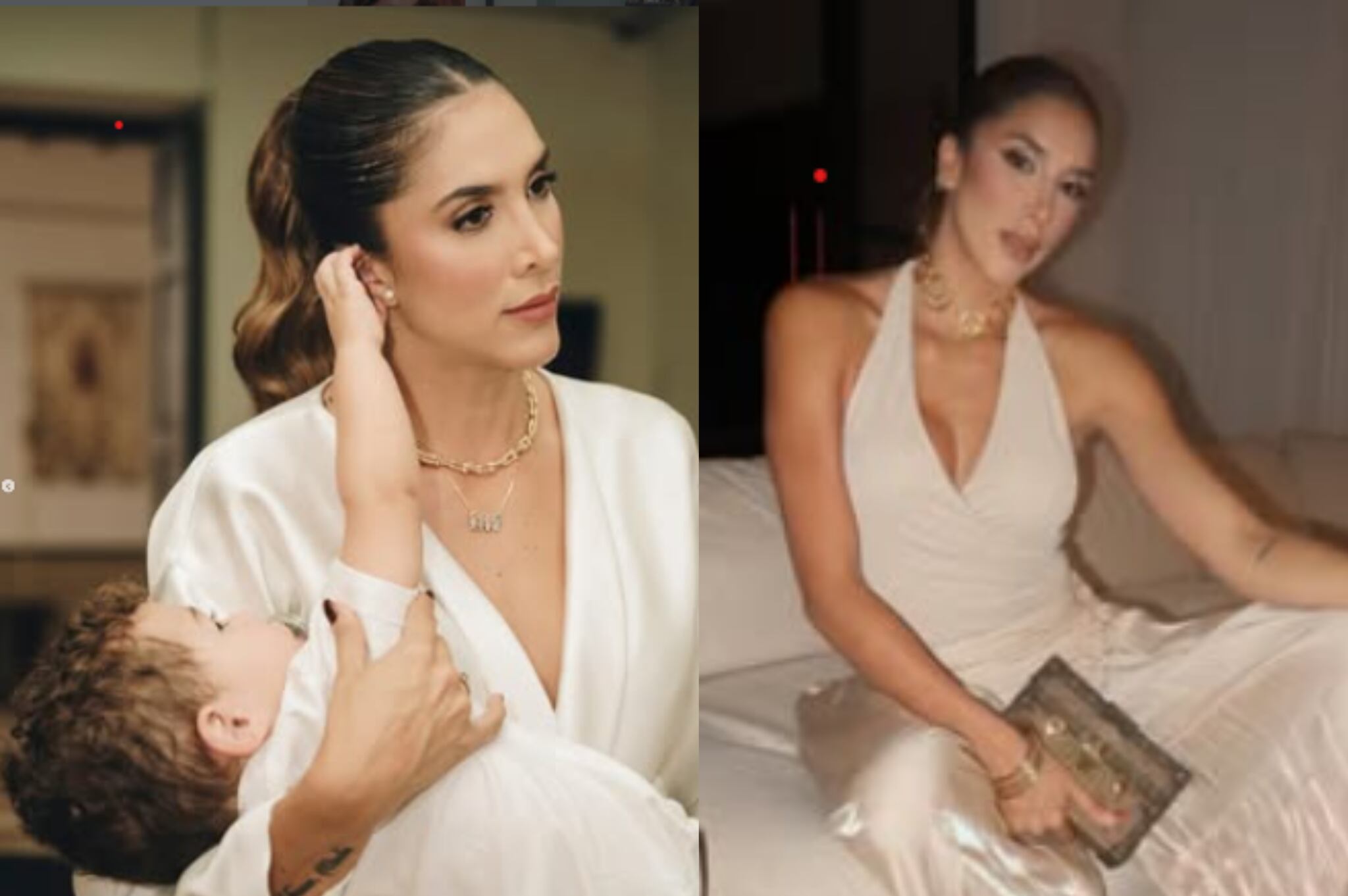 Daniela Ospina habló del susto que vivió con su pequeño hijo Lorenzo.