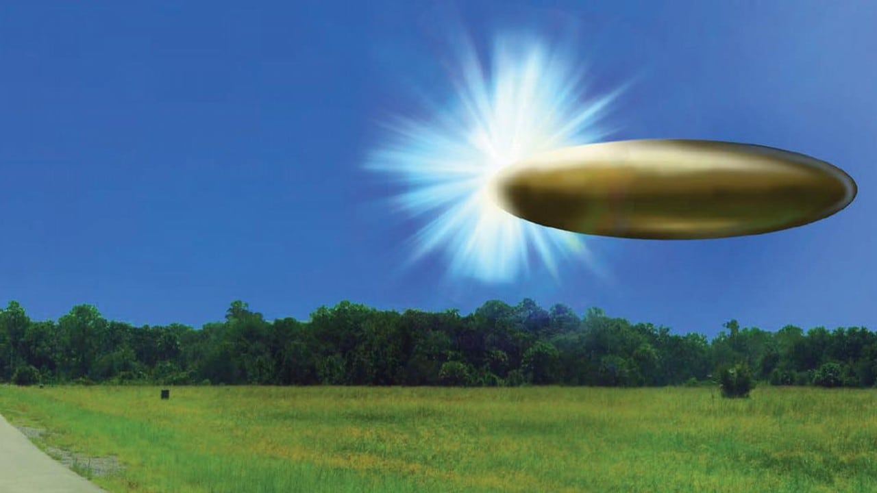El FBI recreó gráficamente los testimonios de testigos que en septiembre de 2023 reportaron un objeto elipsoide metálico de color bronce que emergió de una luz brillante en el cielo y desapareció de forma instantánea.