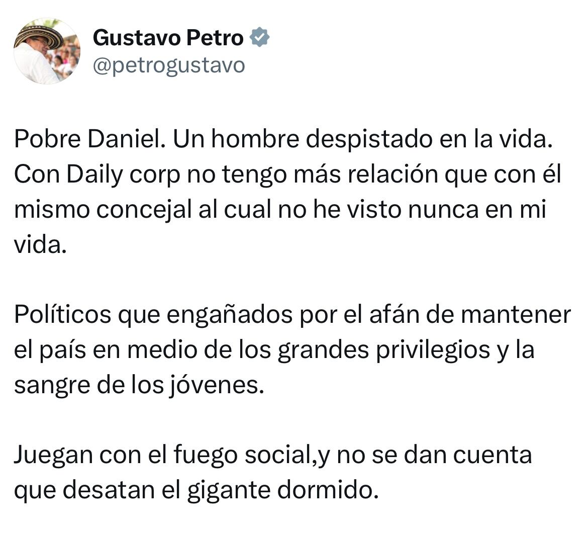 Mensaje presidente Gustavo Petro