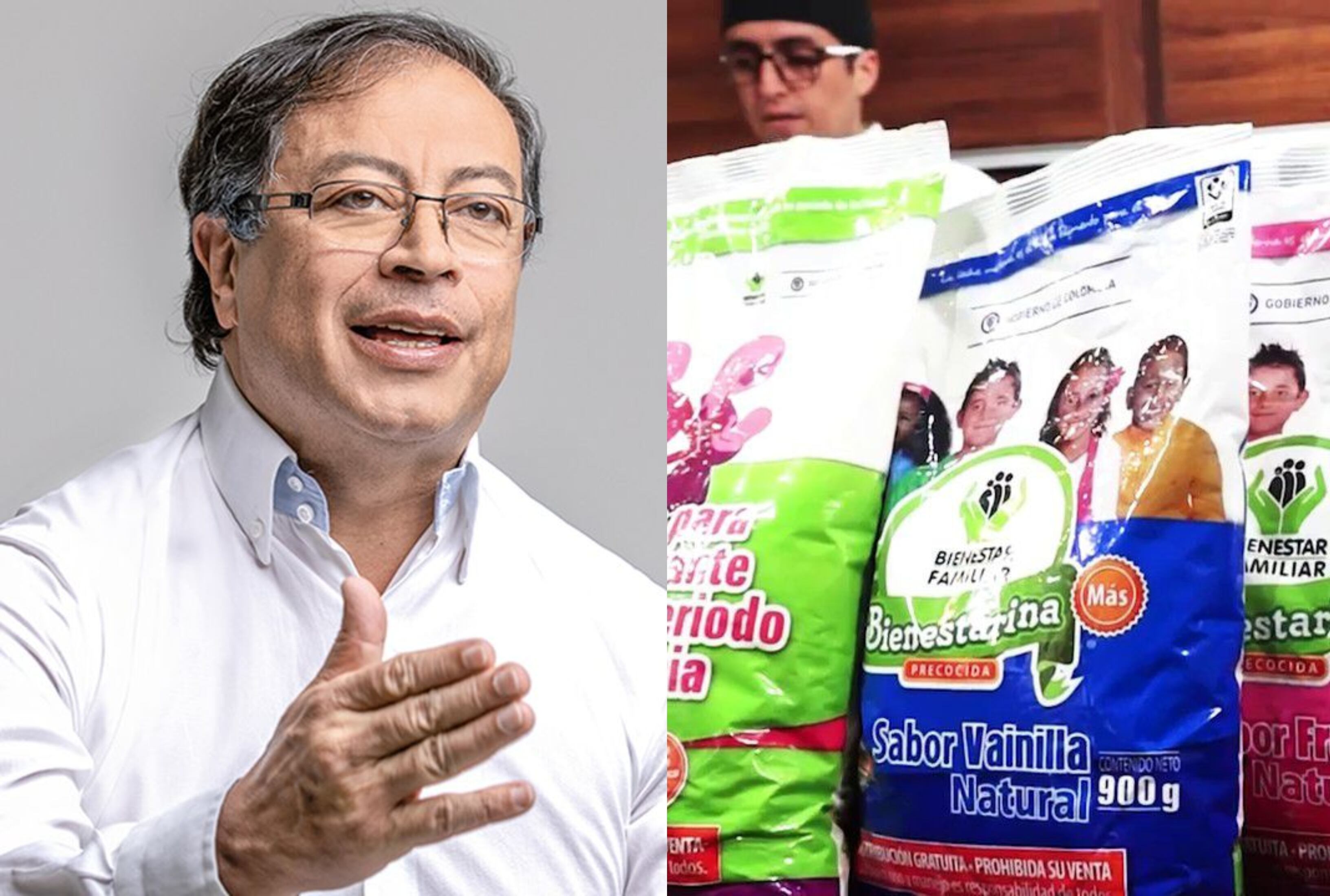 Polémica por bienestarina protagonizada por el presidente Gustavo Petro.