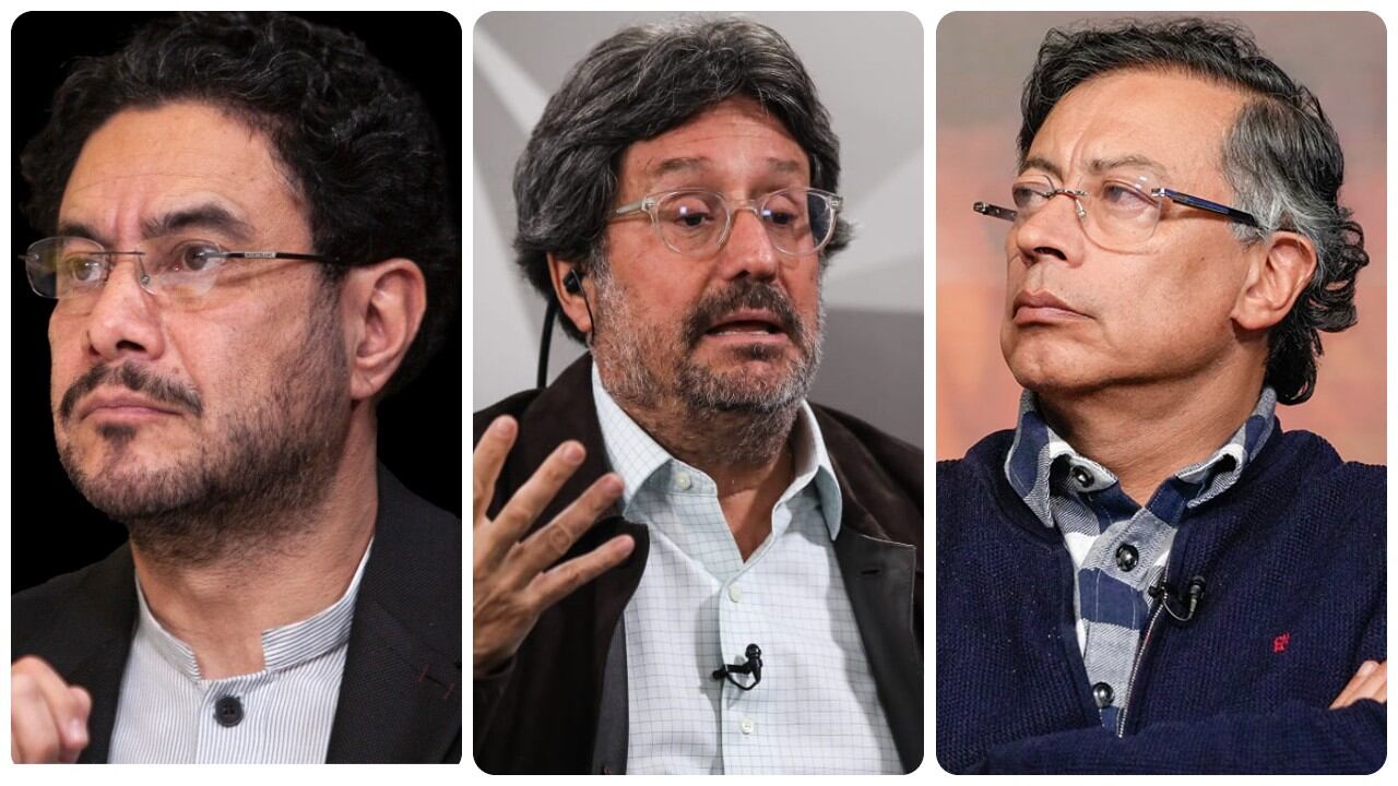 Iván Cepeda, Francisco Santos y Gustavo Petro.