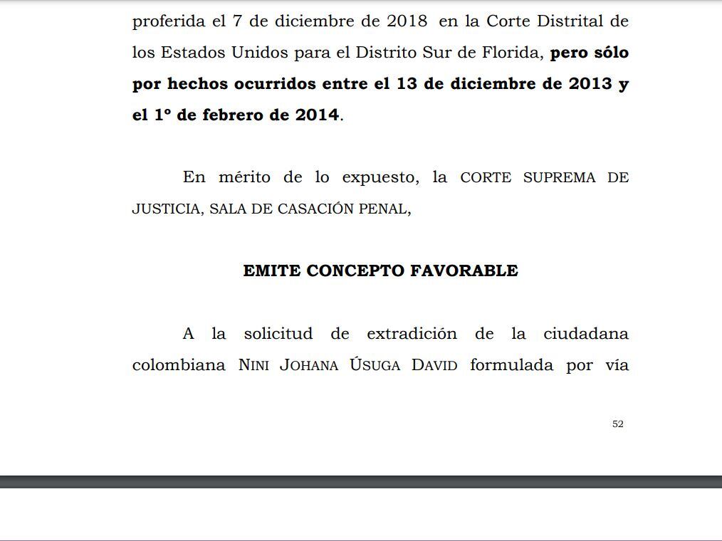 CORTE AVALA LA EXTRADICIÓN DE LA HERMANA DE OTONIEL