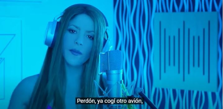 Pantallazo del nuevo video de Shakira
