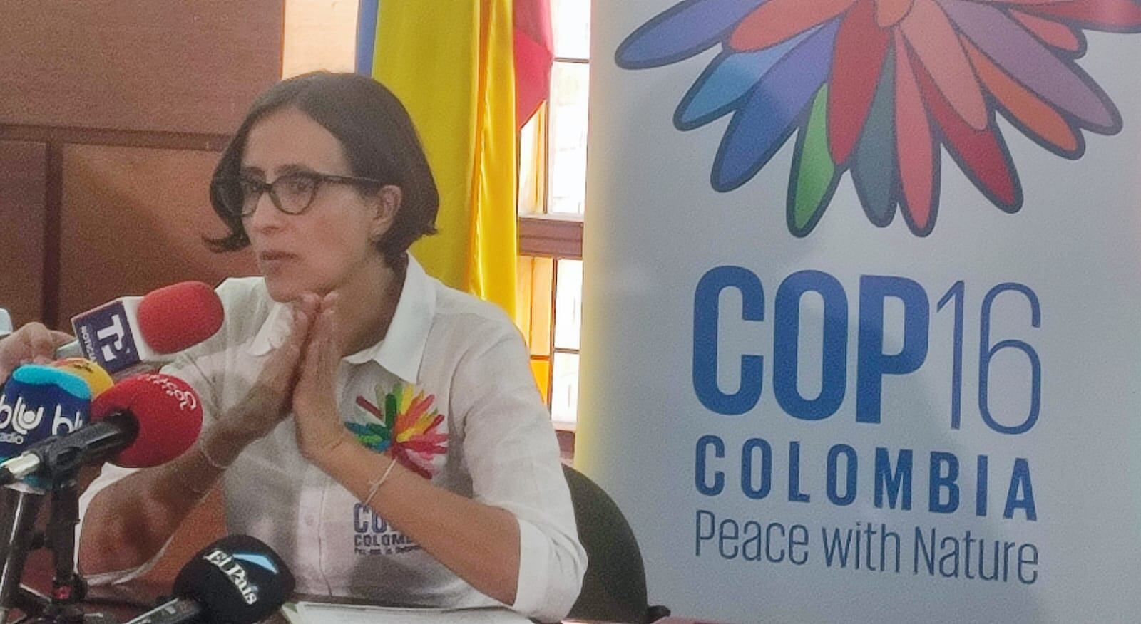 Ministra de Ambiente entregó declaraciones de los avances en las preparaciones de la COP16