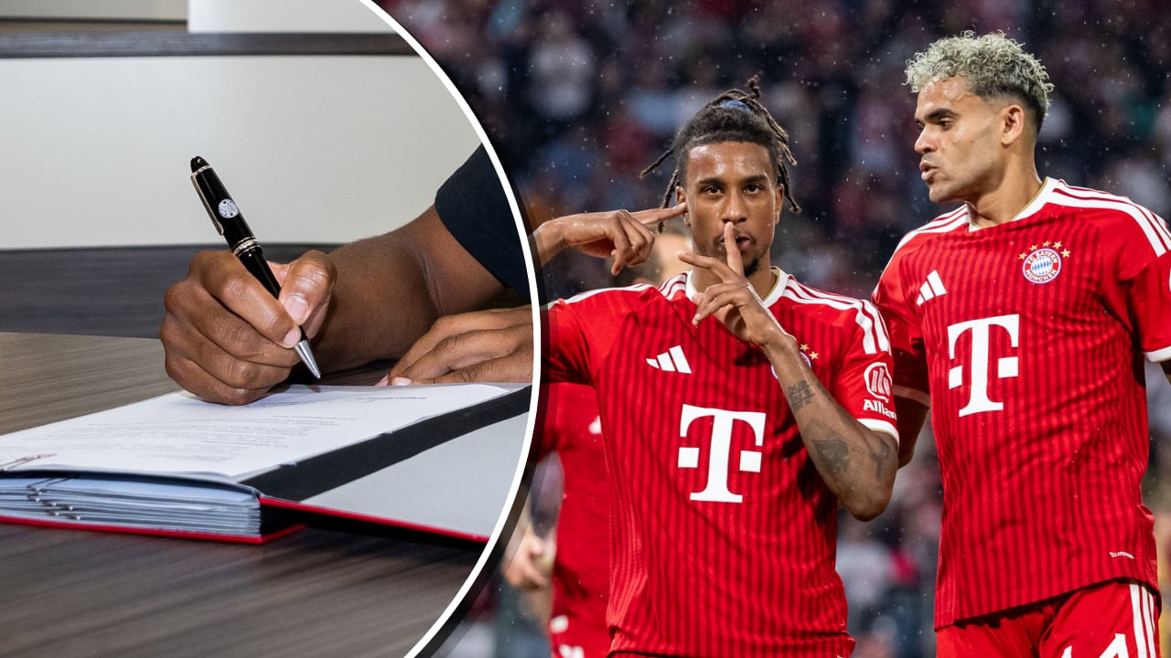 Acuerdo de Michael Olise (der., junto a Luis Díaz) causa revuelo en Bayern Múnich y el planeta fútbol.