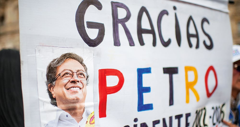 El presidente Gustavo Petro llamó a las calles para el apoyo de sus reformas.