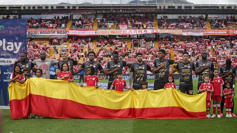 Bogotá. Agosto 08 de 2026 Independiente Santa fe enfrenta a Boyacá Chico, por encuentro válido de la Liga BetPlay II 2026 de la fecha 4 en el Estadio Nemesio Camacho El Campín. (Colprensa - Catalina Olaya).