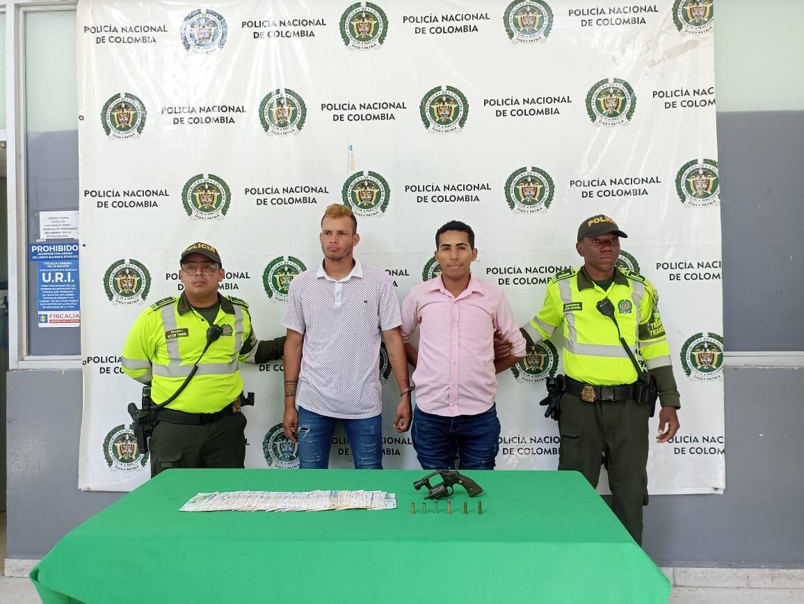 Capturados por intento de hurto.