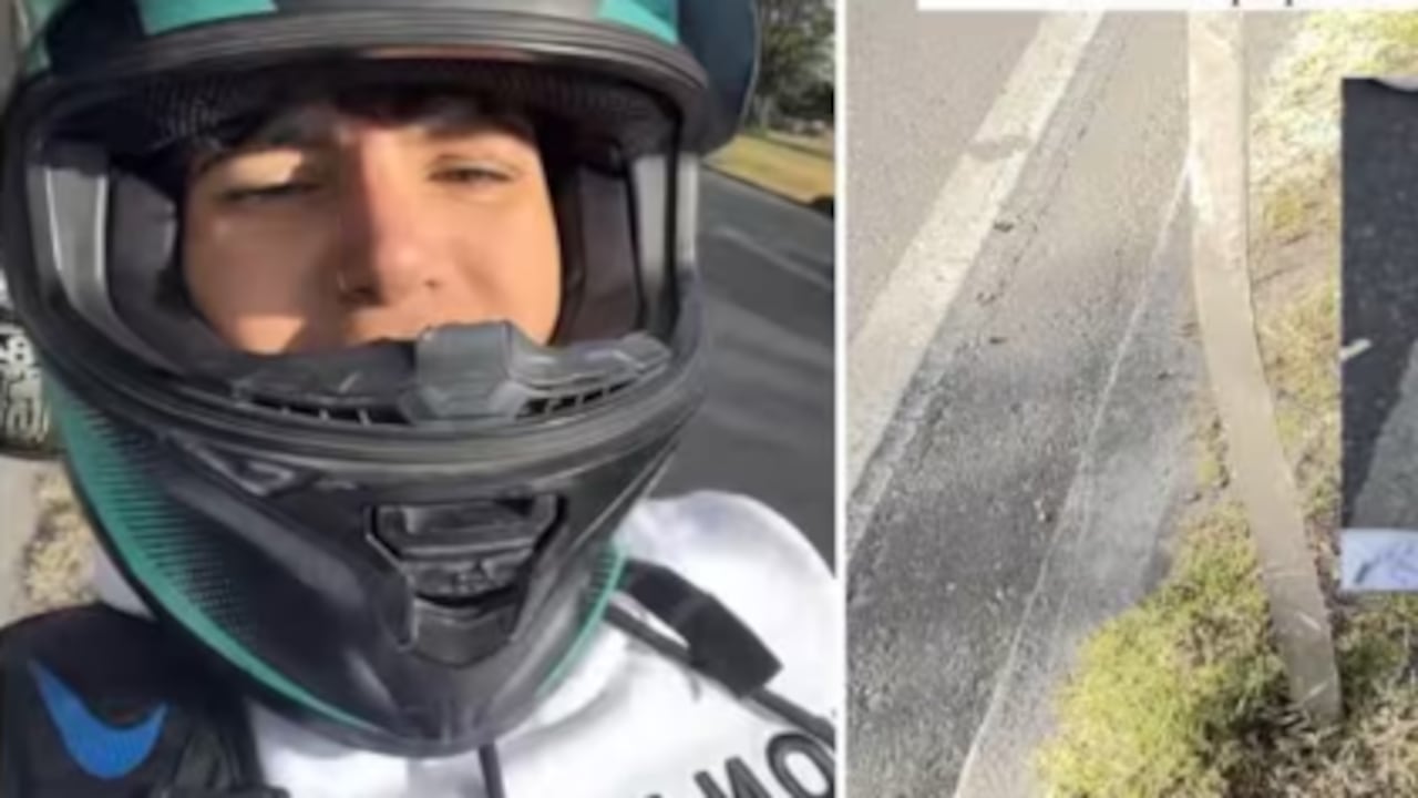 Carballo, exparticipante del Desafío, tuvo accidente en moto.