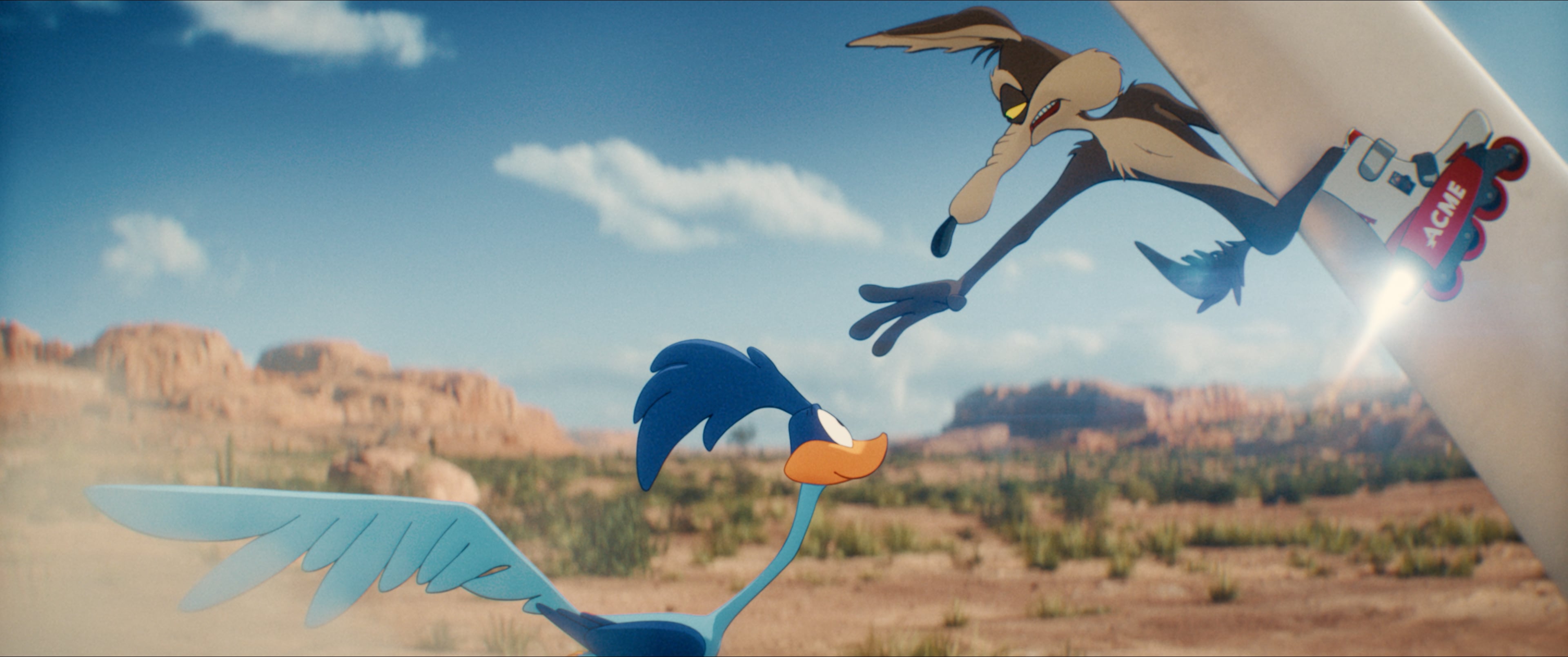 La película ofrece una mirada a la naturaleza de esta relación aparentemente tóxica entre el Correcaminos y Wile E. Coyote.