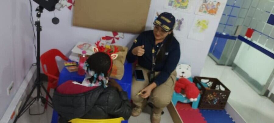 La niña ya se encuentra a disposición de las autoridades.