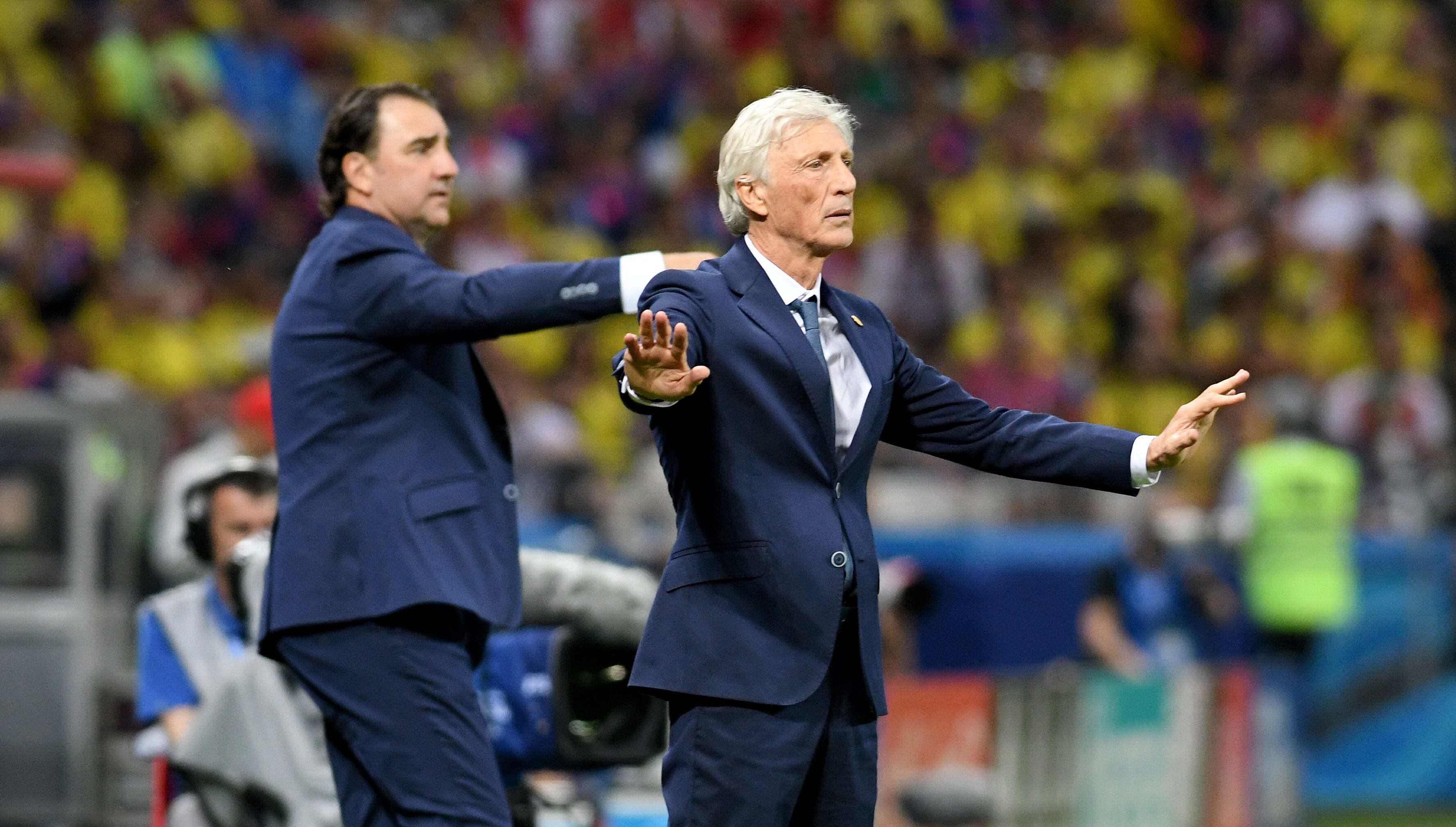Kazán. Junio 24 del 2018. En el Kazán Arena Stadium, la selección Colombia venció 3-0 a la Selección de Polonia partido disputado por el Grupo H. En la foto: José Pekerman. (Colprensa - Luis Álvarez)