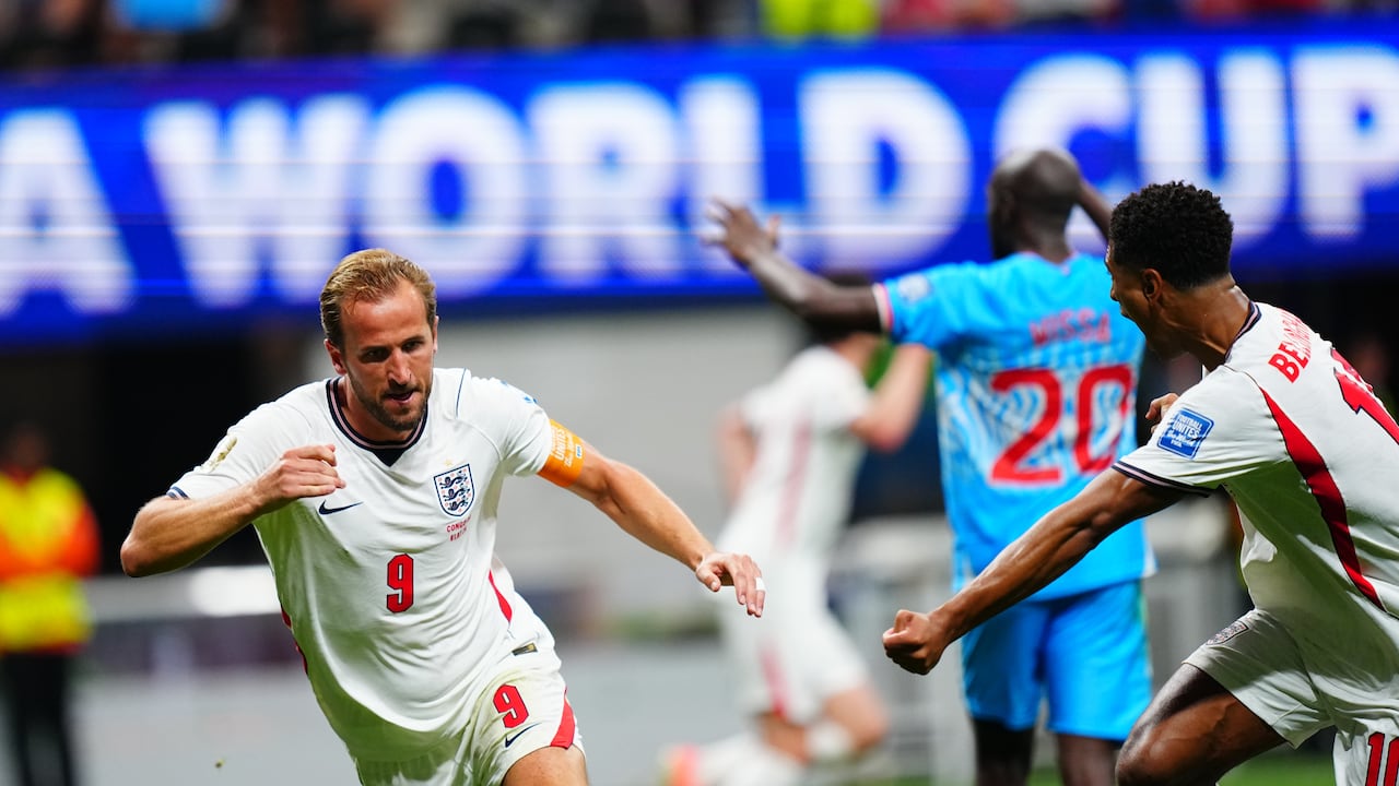 Harry Kane marcó doblete contra RD Congo en Atlanta.