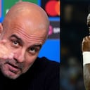 Pep Guardiola y Vinícius J