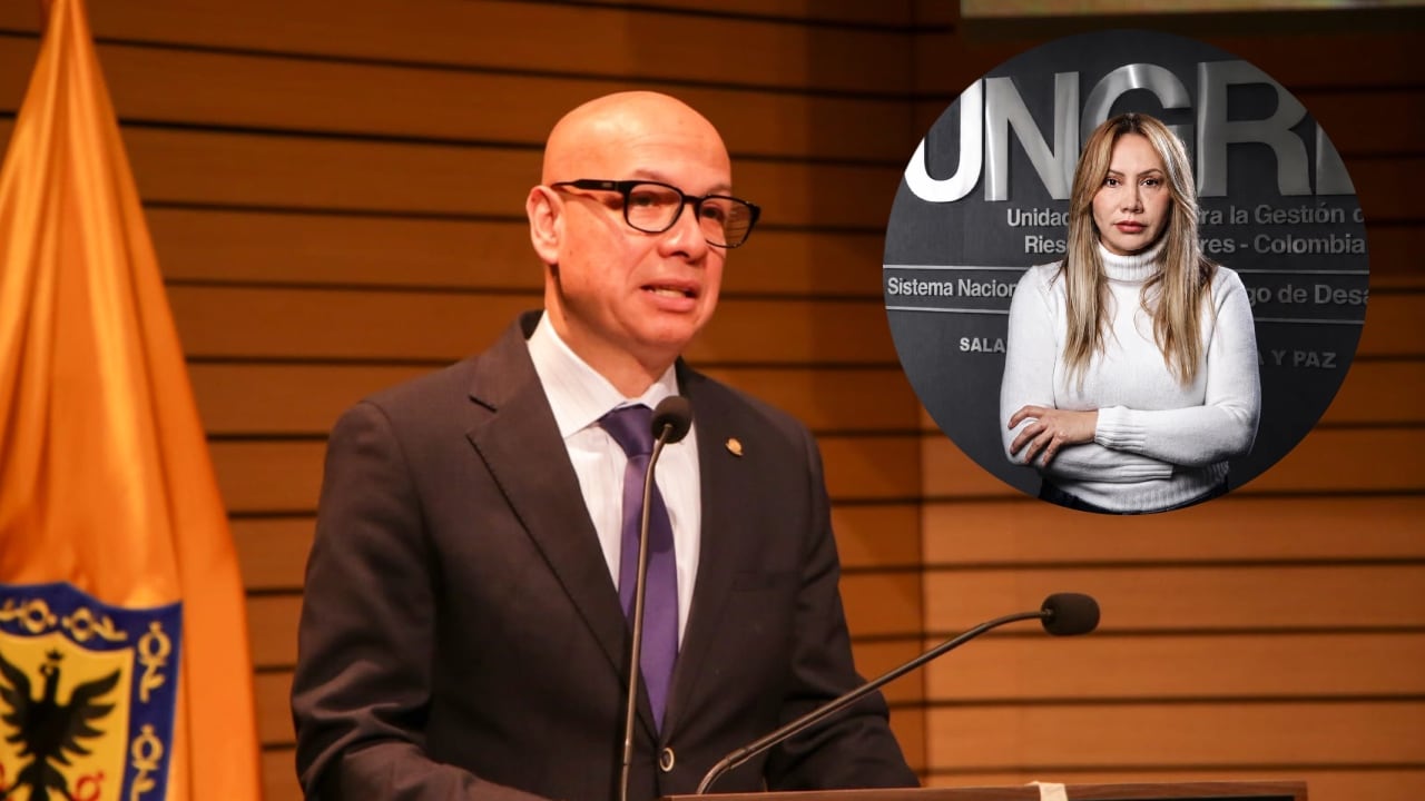 El magistrado Mauricio Lennis, presidente de la Corte Suprema, y la exconsejera Sandra Ortiz.