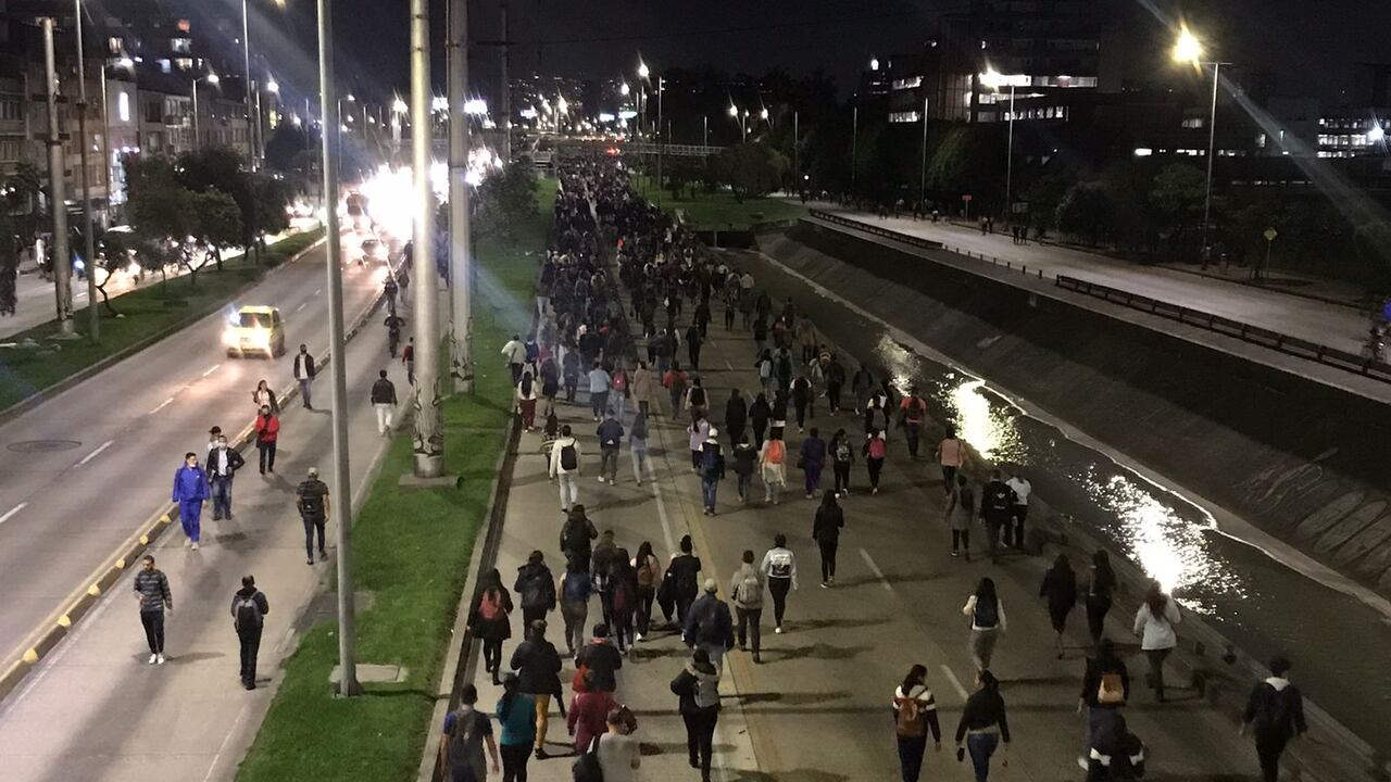 Este jueves 10 de marzo se reportan manifestaciones y bloqueos en cercanías a la Universidad Nacional, en Bogotá. (Imagen de referencia).