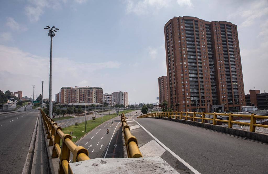 Desolada, así se vio la Avenida Suba- Foto: Juan Carlos Sierra / Semana