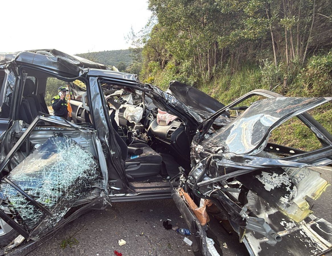 Estado camioneta Toyota tx involucrada en el incidente.