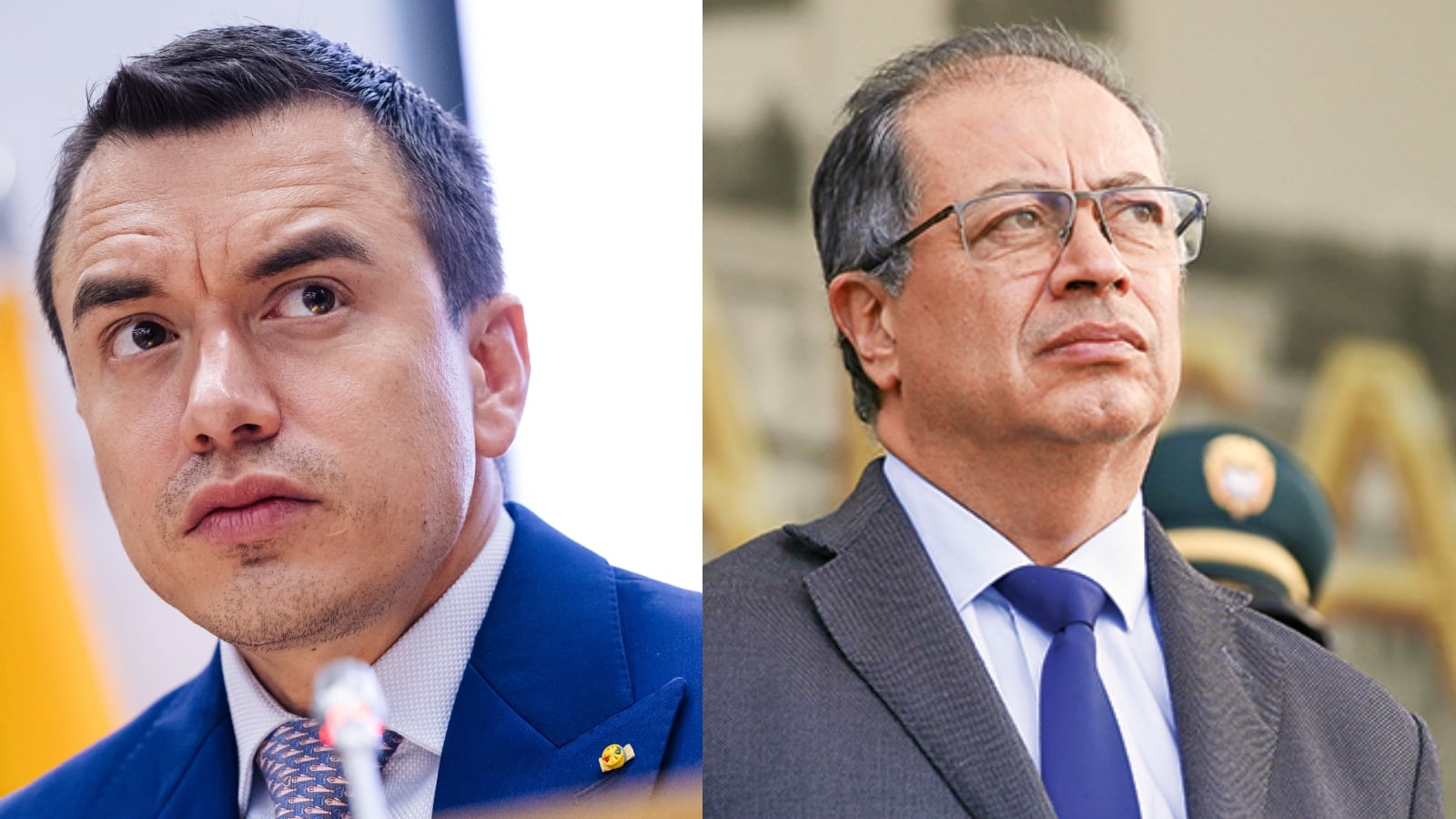 Daniel Noboa y Gustavo Petro