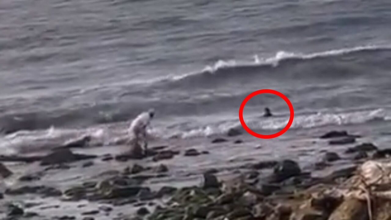 Menor arrastrada en Puerto Colombia.