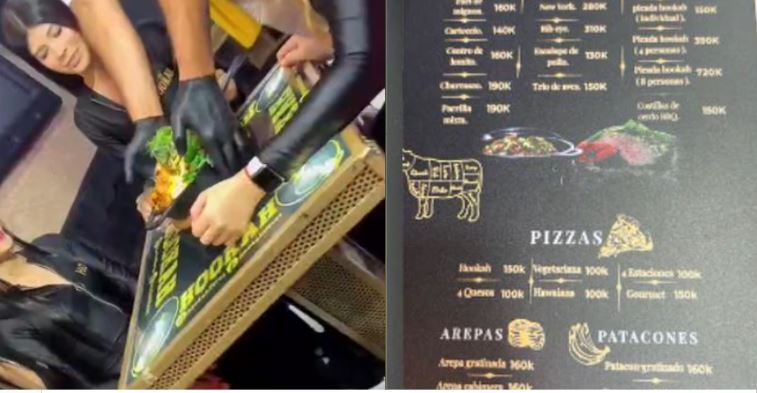 La arepa vale 160.000 pesos y alcanza para cuatro personas