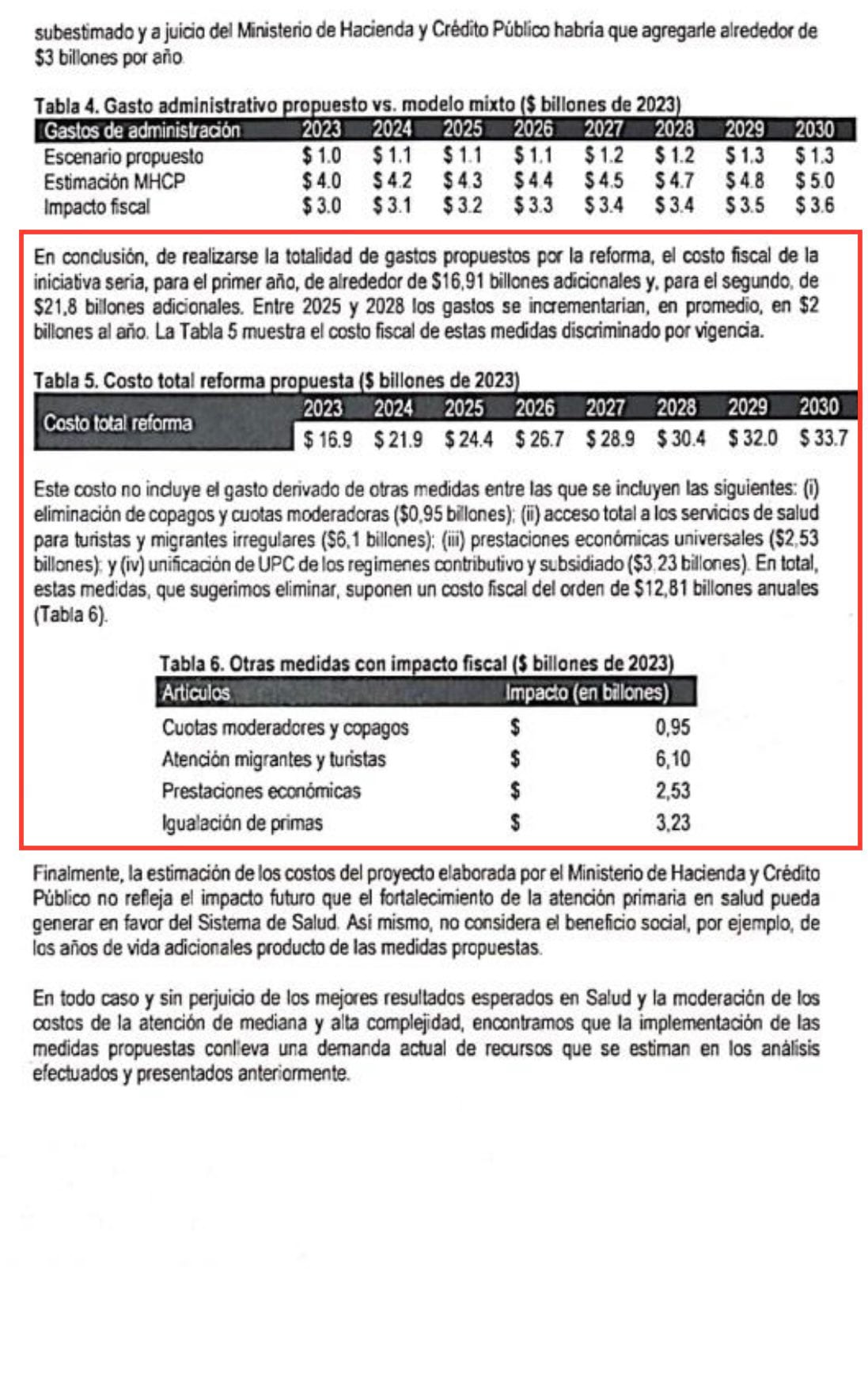 Página 17 del documento filtrado.