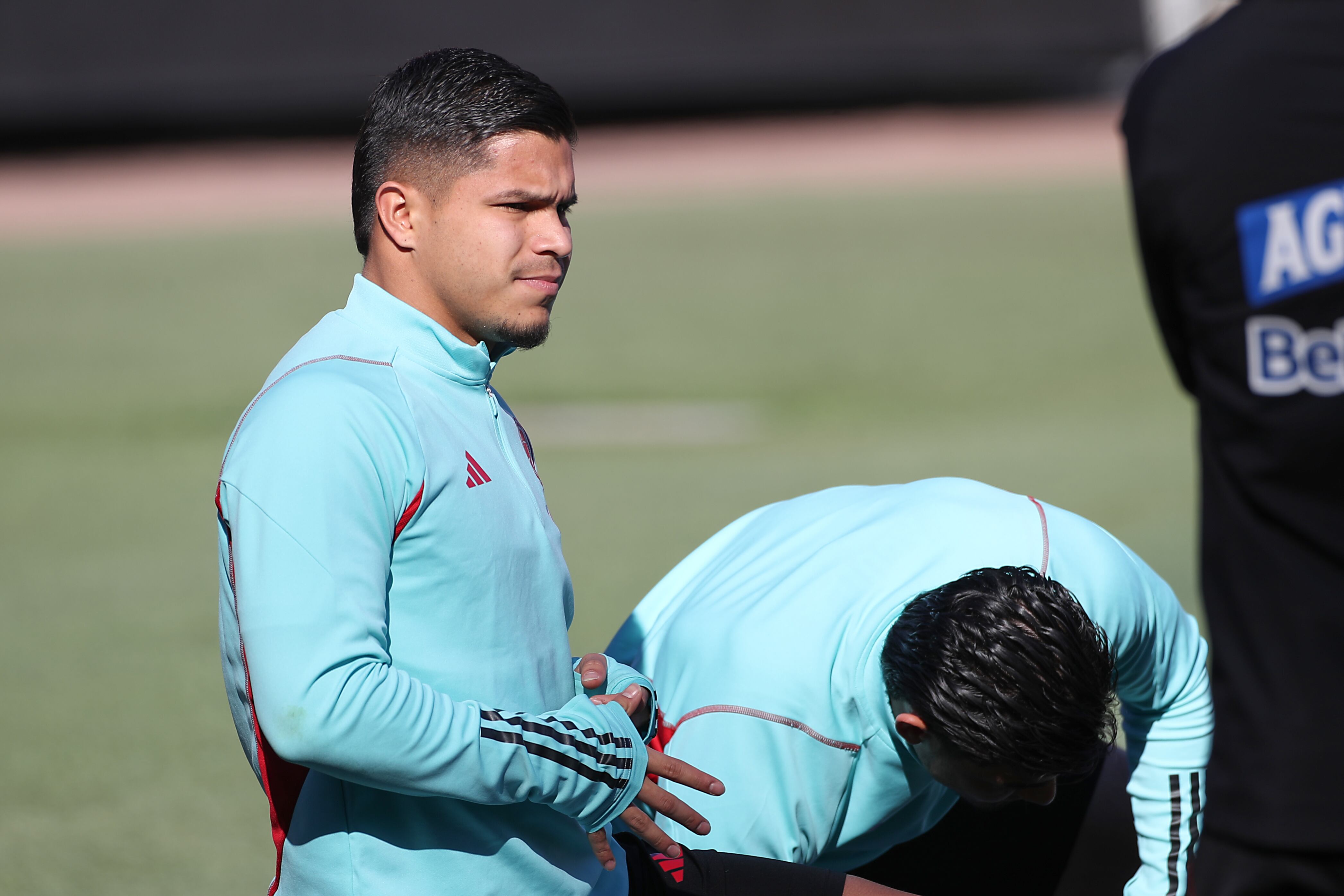 Juan Camilo Hernández siendo parte de la Selección Colombia