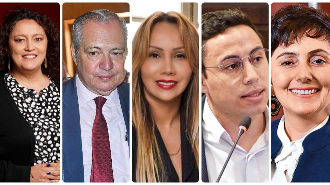 Angélica Lozano, Iván Name, Sandra Ortiz, Cristian Garcés y Carolina Giraldo.
