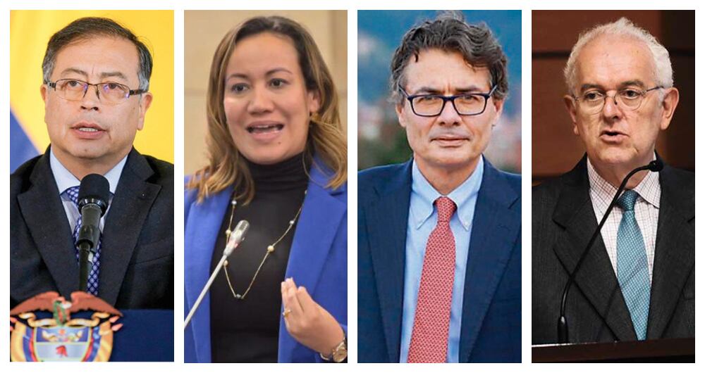 Gustavo Petro, Carolina Corcho, Alejandro Gaviria y José Antonio Ocampo