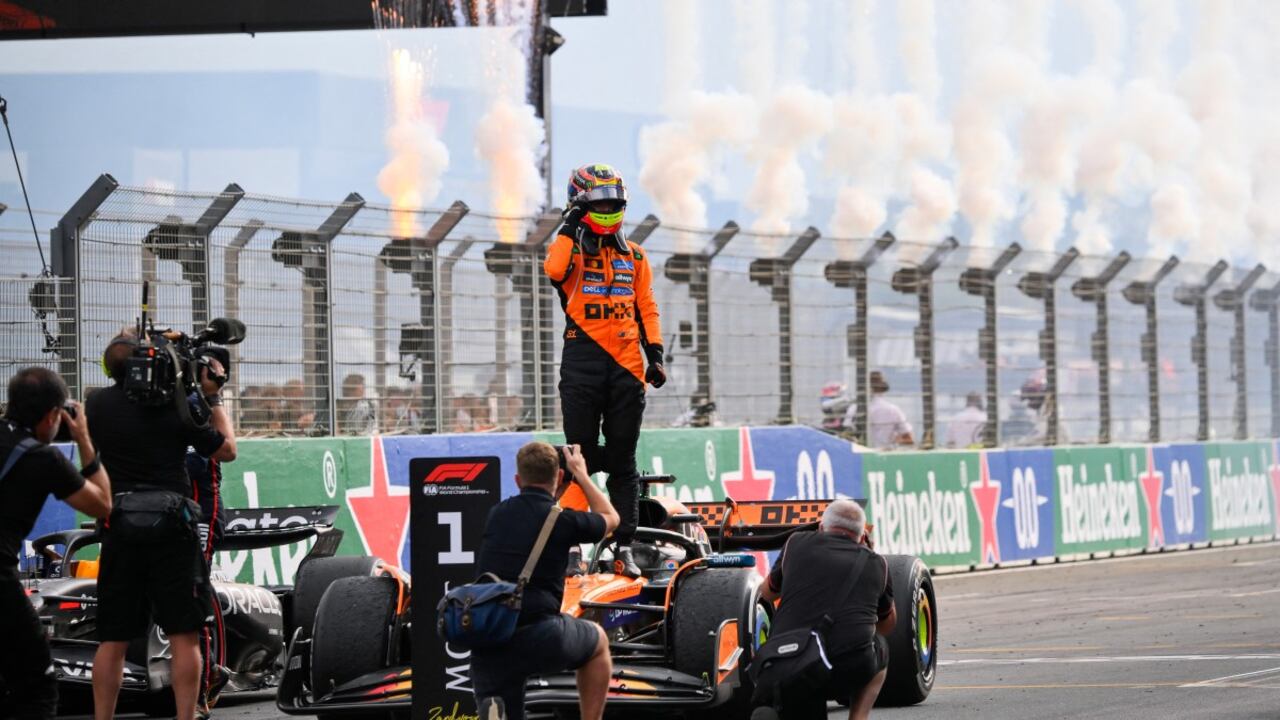 Piastri ganó y sacó una gran ventaja. (Photo by JOHN THYS / AFP)