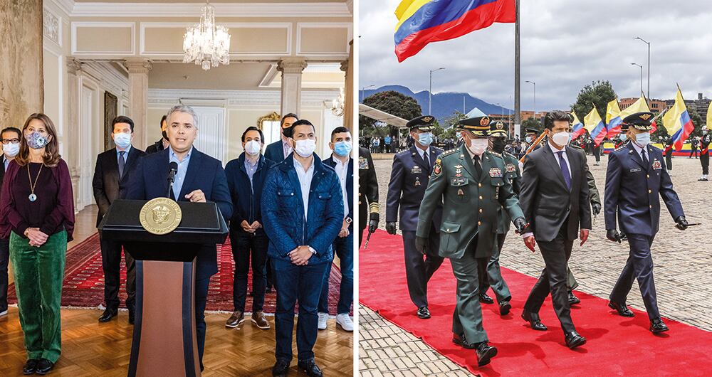 El presidente Iván Duque, su gabinete y la cúpula militar buscan contener la violencia desatada en diferentes ciudades.