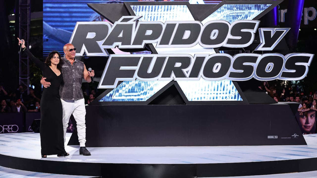 NAUCALPAN DE JUAREZ, MEXICO - MAY 15: Vin Diesel attends the red carpet for the Mexico City premiere of "Fast X" at Plaza Toreo Parque Central on May 15, 2023 in Naucalpan de Juarez, Mexico. (Photo by Manuel Velasquez/Getty Images)