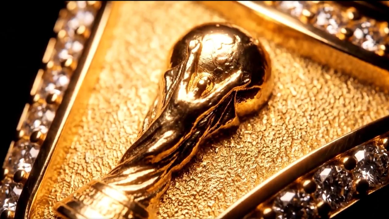 Anillo que se le entregará al campeón del Mundial 2026