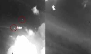 Supuesto video de desaparición de vuelo Malaysia Airlines.