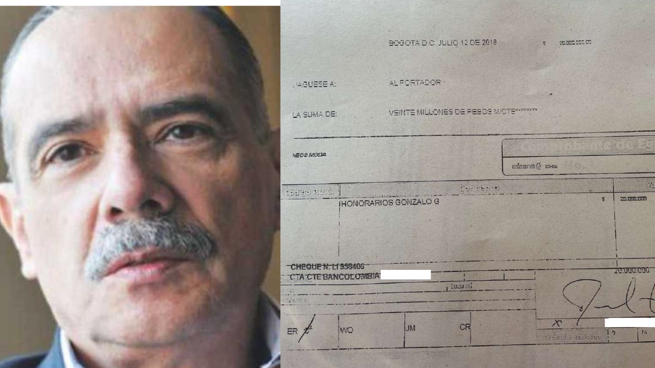 Comprobante de pago de Carlos Mattos a Gonzalo Guillen.