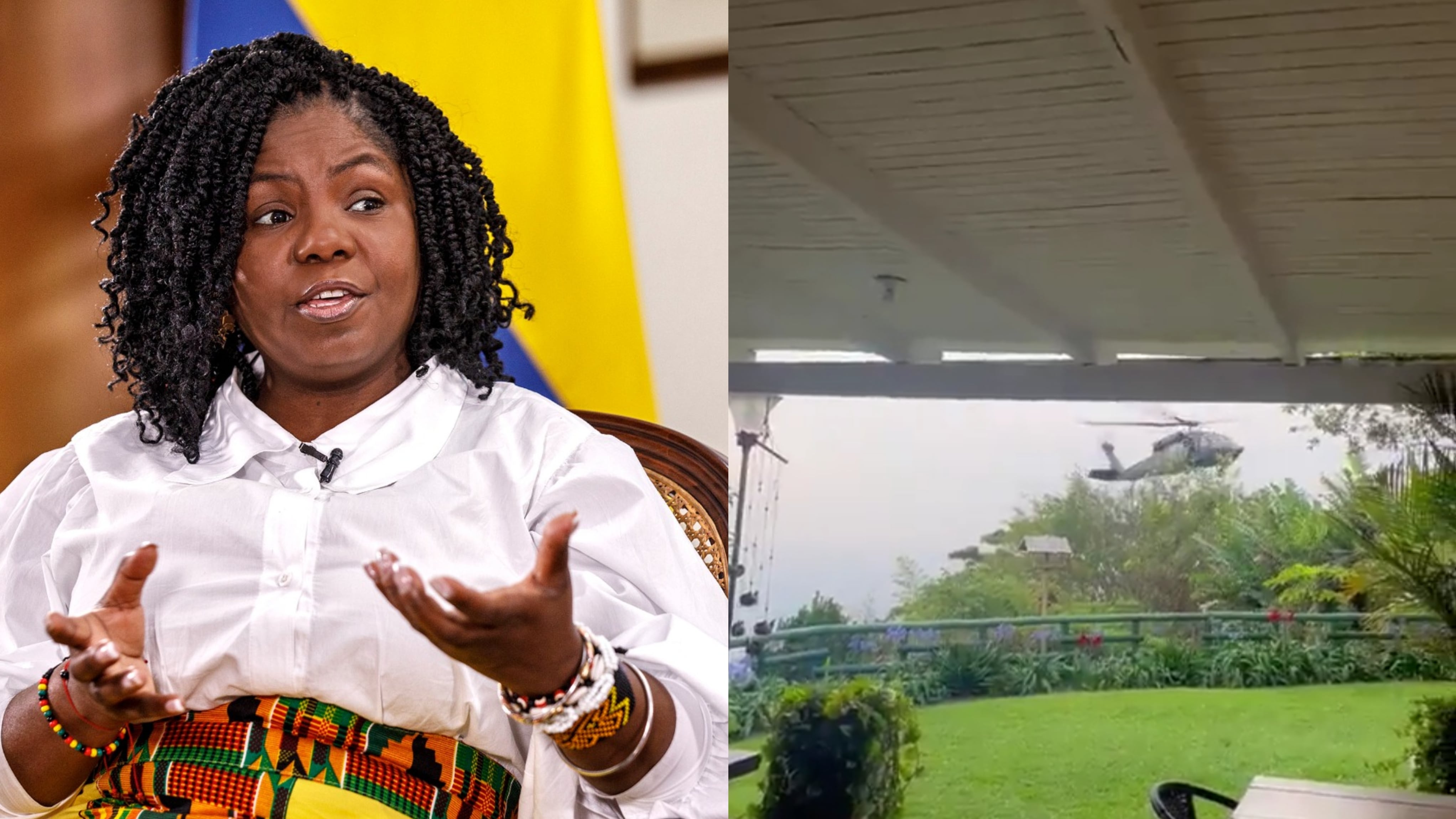 La vicepresidenta Francia Márquez habló en SEMANA acerca de sus viajes en helicóptero.