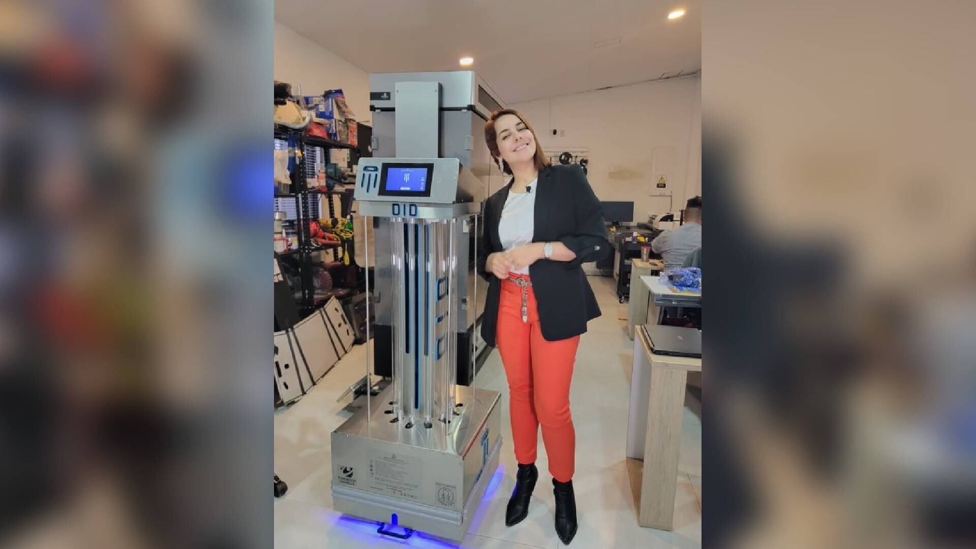 El robot Did limpia el 99 % de los entornos, dejándolos libres del coronavirus.