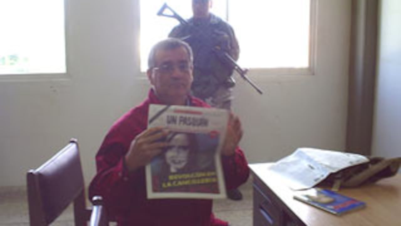 Horacio Duque, en el momento de su captura en Armenia.