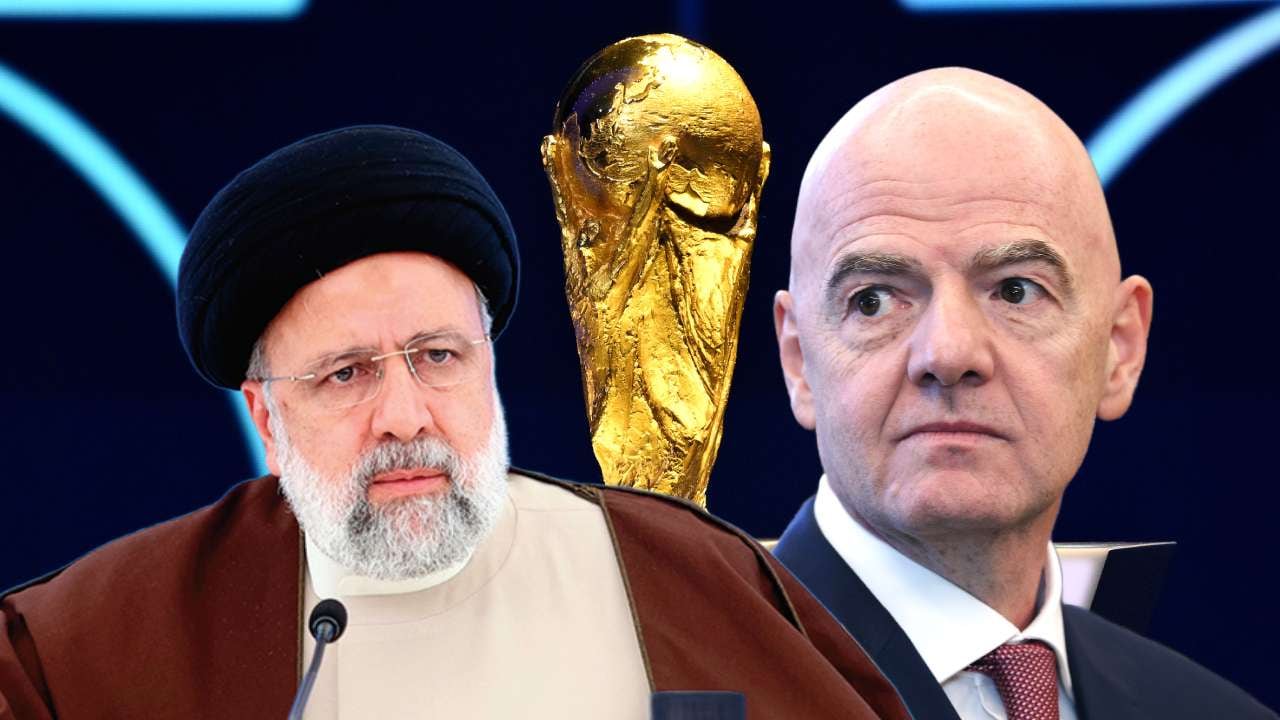 Líder iraní / Gianni Infantino, presidente de la FIFA.