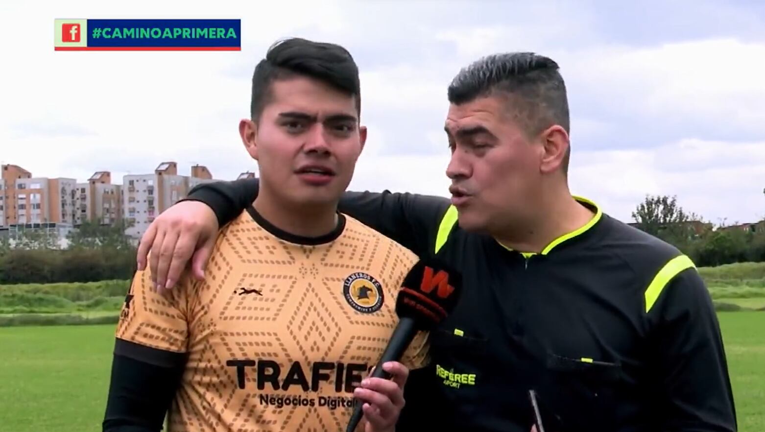 Ambos son compañeros en el espacio 'Saque Largo'