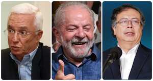 Jorge Robledo, Luis Ignacio Luda da Silva y Gustavo Petro.