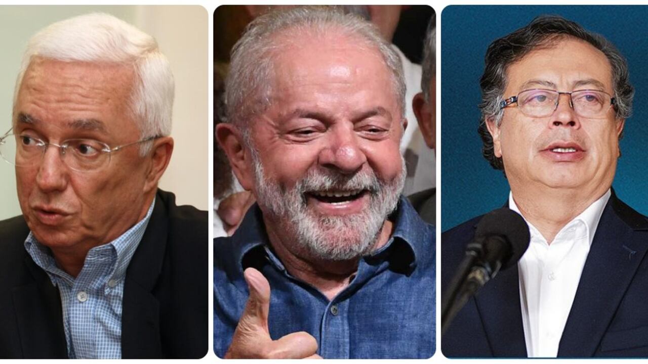 Jorge Robledo, Luis Ignacio Luda da Silva y Gustavo Petro.