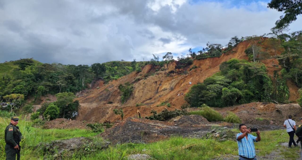 Deslizamiento de tierra en Rosas, Cauca.