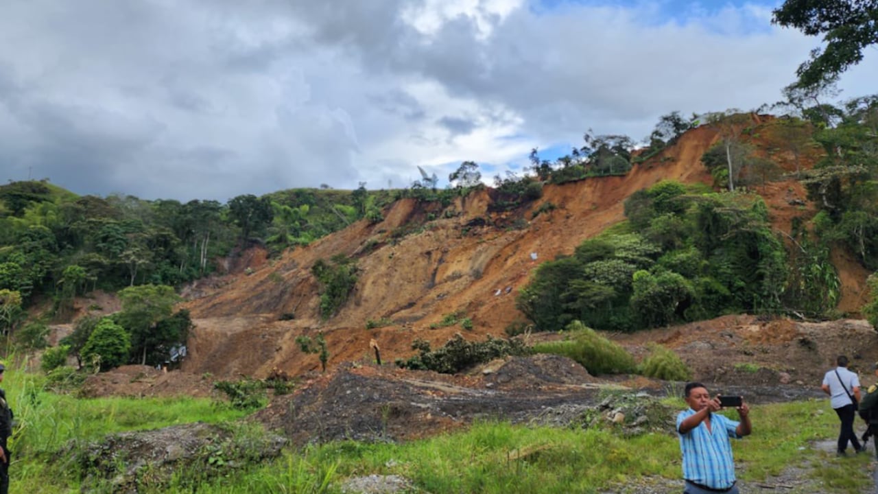 Deslizamiento de tierra en Rosas, Cauca.