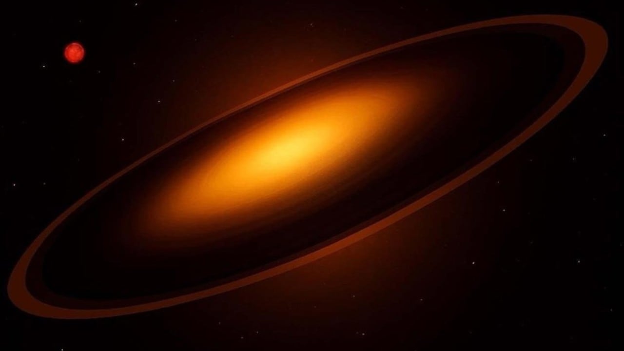 Un gigantesco sistema de anillos alrededor de un objeto subestelar provocó un raro eclipse de su estrella por 9 meses.