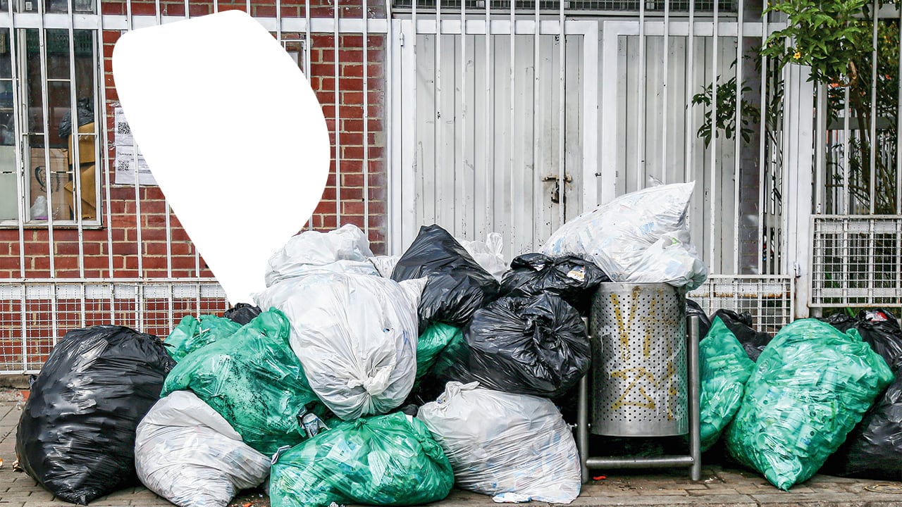 Basura en Bogotá. 