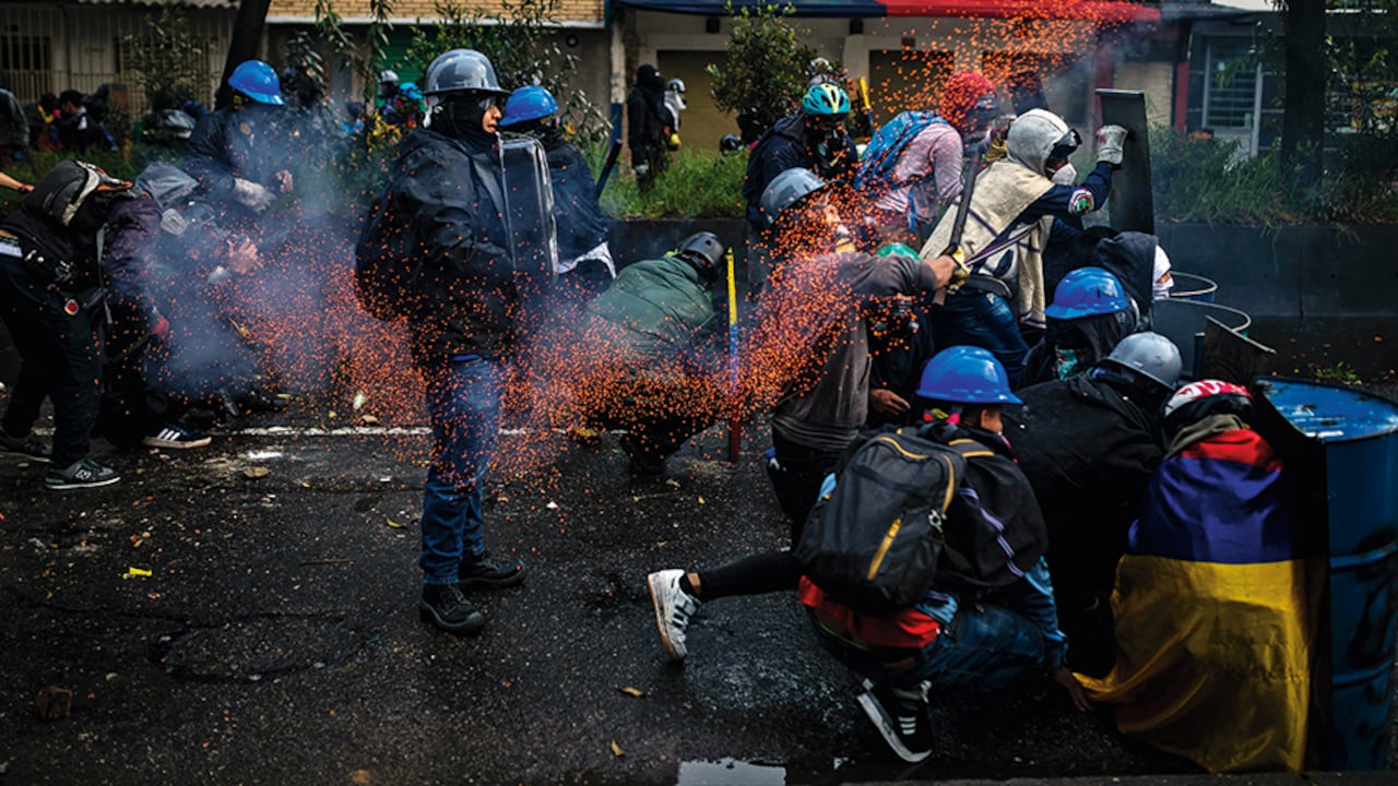 La vicepresidenta Francia Márquez lanzó vivas a la primera línea. Varios de sus miembros ya han sido condenados.