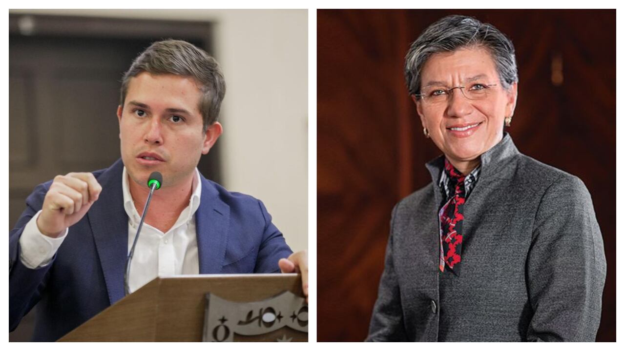 Jesús David Araque y Claudia López.