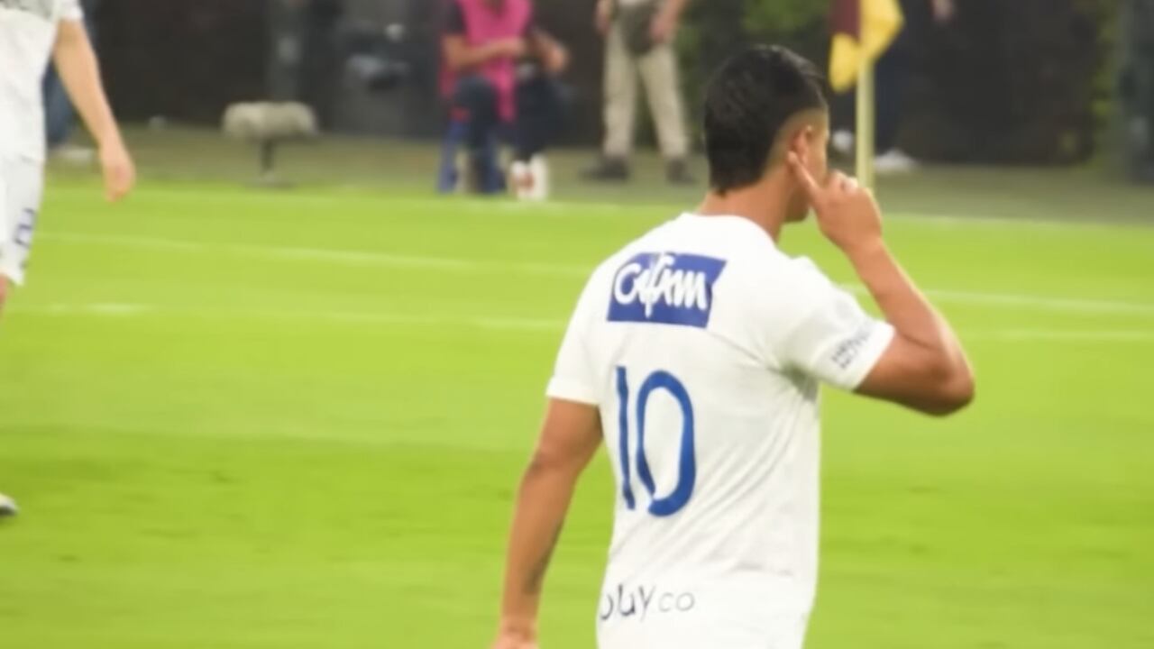 Cataño estuvo haciendo gestos a los hinchas antes de ser golpeado por Alejandro Montenegro